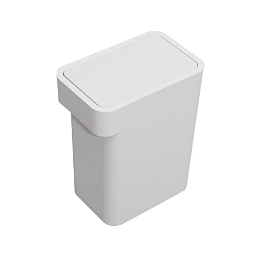 Caneca de basura rectangular sin contacto Mobestech gris miniatura 1