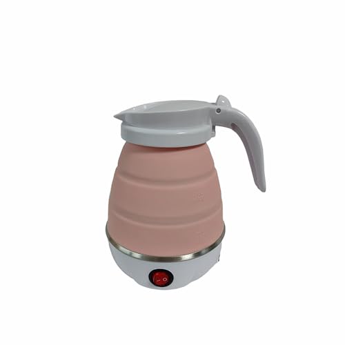 Tetera Eléctrica Plegable de Silicona 600 ml Rosa miniatura 1