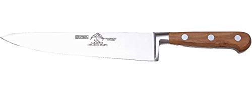 Sonpó Online - Cuchillo Cocinero Profesional de Forjado Especial Francés, de 20 cm y hoja de acero inoxidable molibdeno vanadio mango de madera de olivo Cover