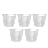 EXCEART Tazas Medidoras Capacidad 160ml Duraderas y Versátiles Juego de 5 de Plástico Pp Transparentes para Medir Harina de Arroz y Lácteos para Olla Arrocera en Cocina y Reutilizable
