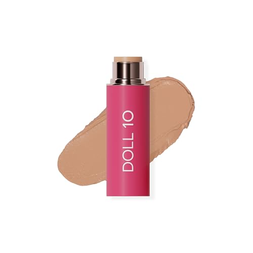 Peptide Blur Stick Foundation Medium Buildable Coverage Soft-Focus Pore Blurring Hydrating Foundation for Mature & Textured Skin Clean Beauty Makeup 0.29 oz (Light/Medium)