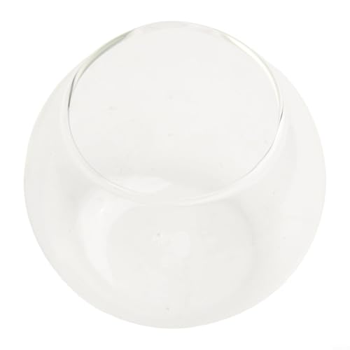 Vase boule en verre transparent élégant pour terrariums, bougies et présentoirs de plantes lors d'événements (A)