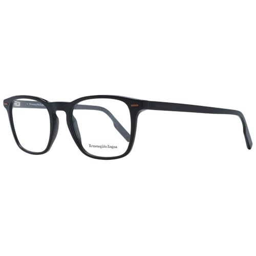 Ermenegildo Zegna Monture de lunettes de vue pour homme (1 pièce), noir brillant, 51mm