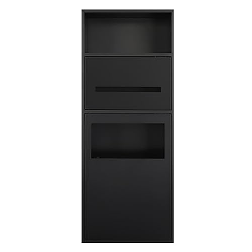 ゴミ箱とステンレススチール製の浴室棚が組み込まれた防水埋め込み式シャワー。濡れた部屋での洗面用品、シャンプー、トイレットペーパーの保管に最適です。