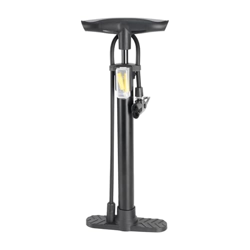 Bomba para neumáticos de bicicleta, inflador manual para ciclismo, portátil, para inflado rápido, 11 bar con adaptadores para moto, bicicleta, scooter, baloncesto, fútbol, voleibol