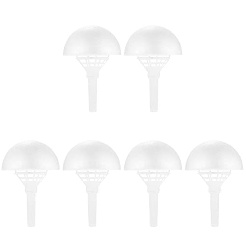 SOIMISS 6 Sets Floral Handle Flower Bouquet Holder Set Wedding Floral Arrangement Realistic Bouquet Supplies for Diy