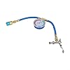 Zilimontt AC Charging Hose with Pressure Gauge for R134A Systems, Automotive Air Conditioner Recharge Tool Kit Compatible with Car A/C Units #4