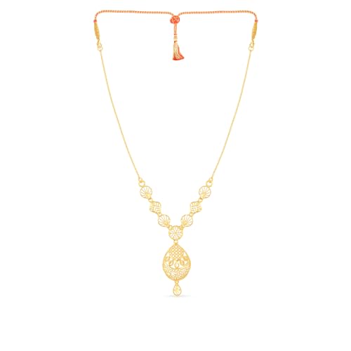 Malabar Gold & Diamonds Gold Necklace for Women 22k | 22kt (916) BIS Hallmark Yellow Gold Necklace for Birthday, Anniversary & Rakshabandhan Gift (B0CKHMKTSY) Amazon Price History, Amazon Price Tracker