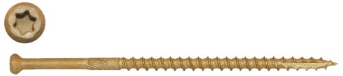 Screw Products, Inc. FSC7212-1 No 7 X Bronze Star Exterior Finish Head Star Drive Screws