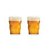 Rosendahl Holmegaard Mikkeller Pint 13.5 oz Beer Glass (Set of 2) for Craft Beer, Lagers, Stouts - Widen Interior Base for Enhanced Bubbles, Convenient Stackable Storage - Ideal for Parties/BBQs