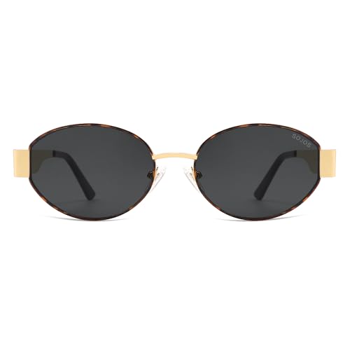 Image of SOJOS Retro Oval Sunglasses for Women Trendy Classic Shades UV400 Protection SJ1256