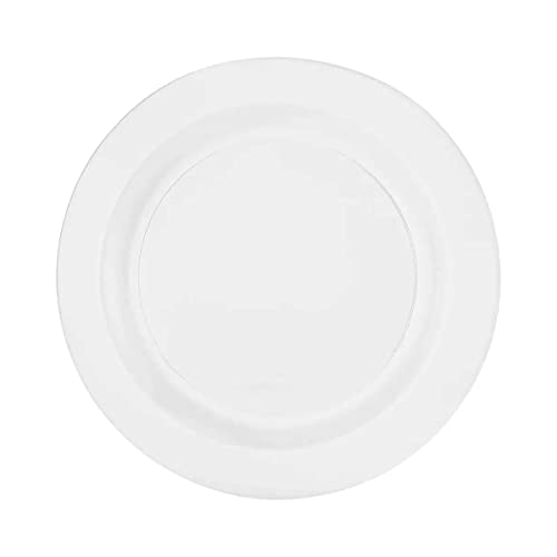 Reloger 60Pcs Plastic White Plates Disposable Plastic Plates, 30 Premium Heavy Duty 10.25 Inch Dinner Plates And 30 Disposable 7.5 Inch Dessert Appetizer Plates Fancy Wedding Plates #TOP1