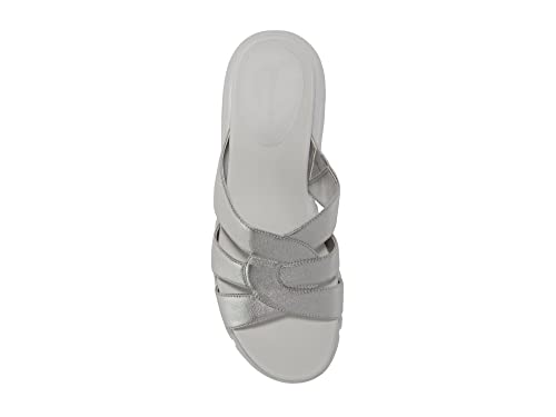 Cole Haan COLE HAAN WOMENS ZEROGRAND SLOTTED SLIDE, SILVER TALCA, 10.5-B US