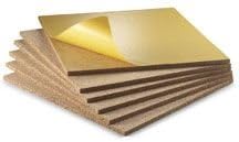 WidgetCo 1/2" Self-Adhesive Cork Wall Tile Squares (12"x12"x1/2" Packs of 6), Peel & Stick, Bulletin Board, Corkboard (Pack of 6)