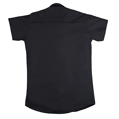 Image of Kids Stylish Solid Cotton Spread Half Sleeves Collar Regular Fit Shirt|| Formal Boys Shirt || Casual Wear Buttoned Shirt for Boys Black
