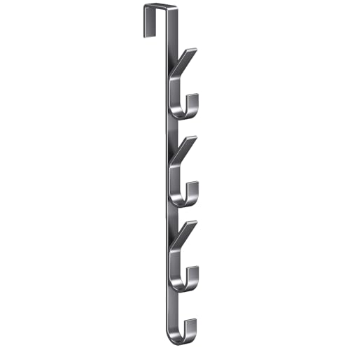 Over Door Hooks | Metal Hanging | Bathroom Towel Holder | Over Door Towel Rack for Clothes, Hats, Umbrellas, Scarves, Bags
