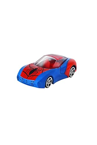 Image of Marvel Go Collection | Knight Speed | Spider-Man | 1:64 Diecast Toy Car | Ages 3 and Up | Collect Them All, Blue