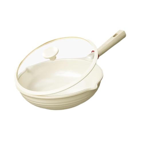Sartén wok antiadherente ligero con tapa de vidrio miniatura 7