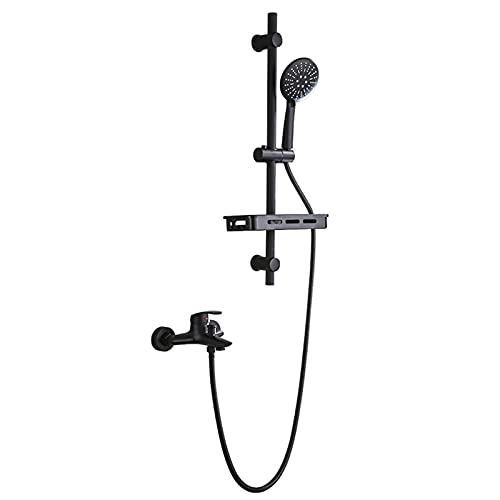 Robinet de douche mural avec étagère pour optimiser le rangement et la pression - 2