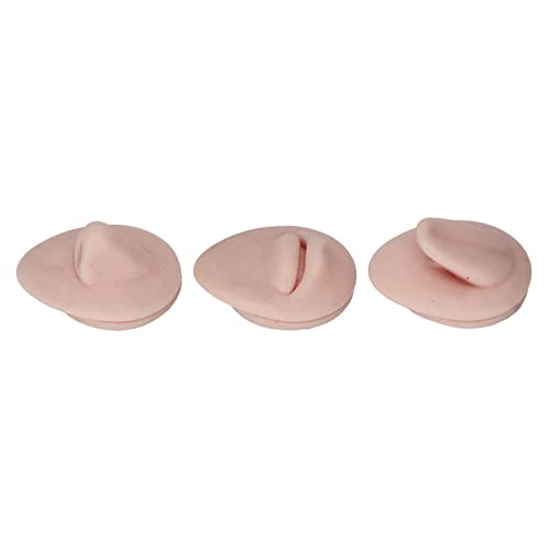 Modelo corporal de silicone para piercing, simulação elástica 3D, modelo de nariz, língua de boca, v
