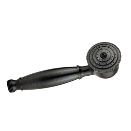 Cabezal de ducha portátil 7" acabado en negro pulido miniatura 5