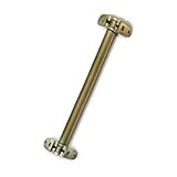 Bisagra Movi-Corner para Muebles de Rincón, 70 cm-90 cm, Montaje en Esquina, para Puertas de Cocina (Bronce/Cuero, 70 cm)