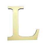 HXymxkeqi Large 3D Raised Letter Wall Stickers, 20cm 7.87inch Acrylic Alphabet Decals, Self-Adhesive Home Decor Letters for Living Room, Bedroom, Office, DIY, Light Gold (L, Light Gold)