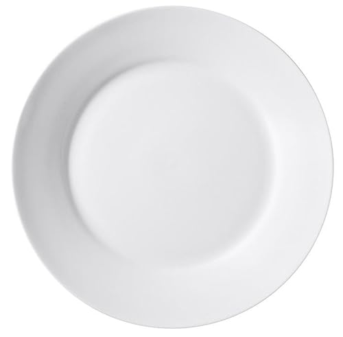 aro Teller flach, Porzellan, weiß, 6 Stück, Essteller (Ø 24 cm)