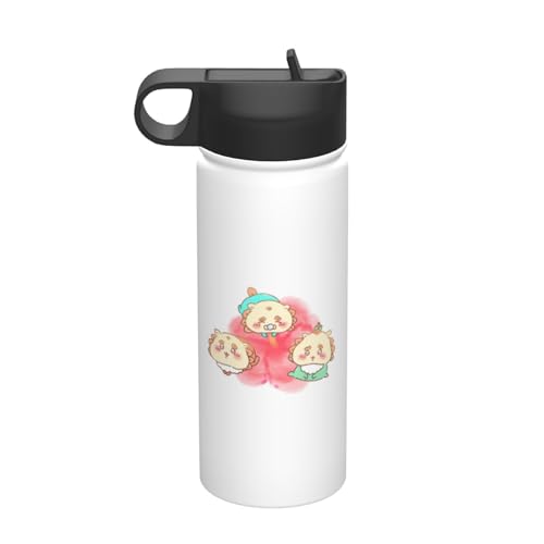 ステンレスカップ ちいかわ シーサー コーヒーカップ 車用 タンブラー かわいい 大容量 保温 保冷 真空断熱 蓋付き 水筒 ウォーターボトル 取っ手付き 持ち運びやすい スポーツ アウトドア オフィス 家庭用 車用 男女兼用 誕生日プレゼント 500ml