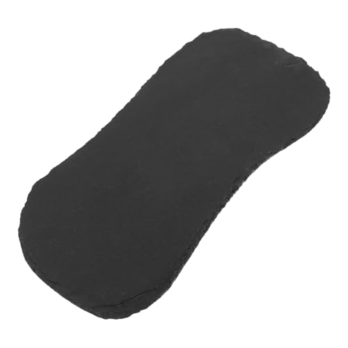 SUPVOX Plato de pizarra tabla de queso fuente de embutidos platos de aperitivo placas de tabla de cortar de bandeja para servir postres plato de bistec pizarra natural