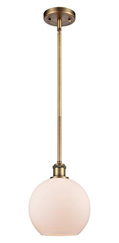 Innovations 5161SBBg121 Athens 1 Light Pendant Part of The Ballston collection, Brushed Brass