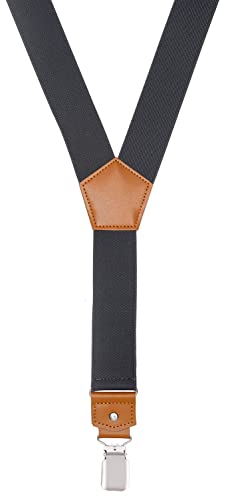 Image of Suspenders for Men Y Back Adjustable Elastic with Strong Clips 47 Inches