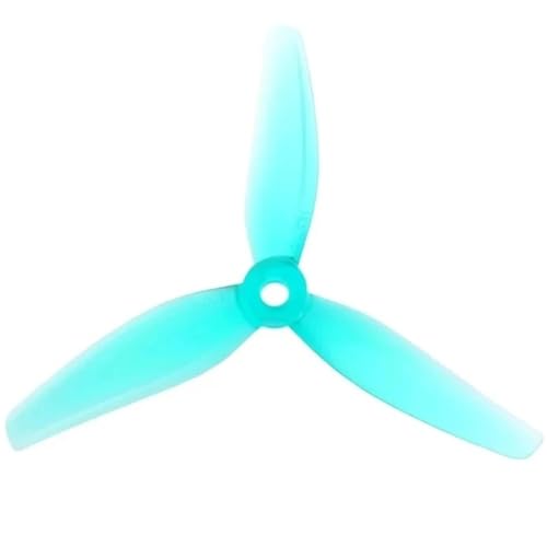 Hélices FPV 4X3X3 V2 quadcopter 4 pouces tripales couleur teal lot de 2 paires