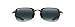 Maui Jim Sunglasses | Sandy Beach 408-02 | Polarized Rimless, Gloss Black, with Patented PolarizedPlus2 Lens Technology