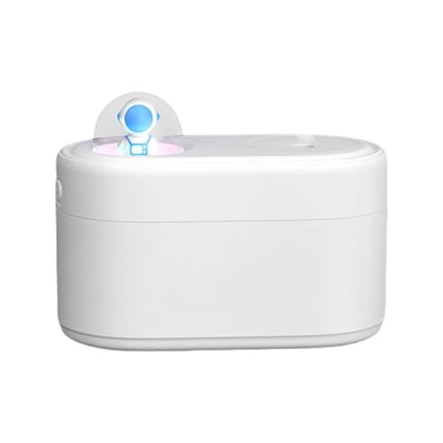 Humidificador de aire compacto, aparato ultrasónico para mesita de noche, difusor de aromaterapia portátil con 2 niveles de nebulización temática astronauta para oficina, guardería y viajes
