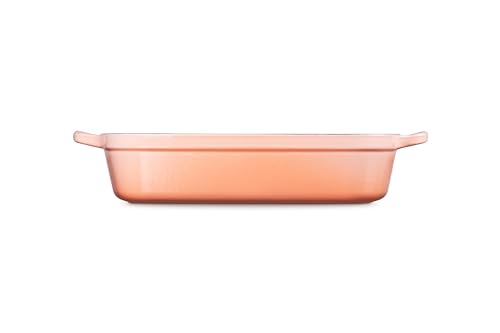 Image of Le Creuset Enameled Cast Iron Rectangular Roaster, 5.25 qt., Peche