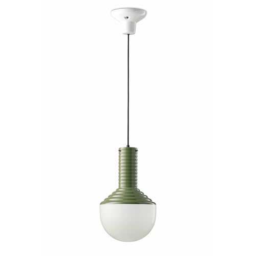 Suspension Grand Decò Céramique E27 Style Rétro Vert Sauge