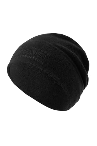 Camp David Herren Fleece Beanie mit Logo-Prägung Black, None Camp David Herren Fleece Beanie mit Logo-Prägung Black, None