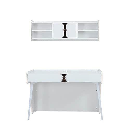 homes r us هومز أر أس Elegance Collection Study Desk With Hutch, White