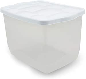 Flexi Contenitore Plastica Per Biancheria – Organizer Lavaggio Con Maniglie (Blu, 55L) - 2