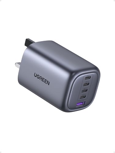 UGREEN USB C Charger 100W Plug MacBook Charger Nexode 5 Ports GaN Fast Charger Laptop Charger Adapter Compatible with Macbook Pro/Air iPad iPhone 17 Pro/Air/17/16/15 Galaxy S24/23 Pixel 9 etc