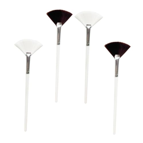 FOMIYES 4Pcs Facial Mask Applicator Wooden Fan Shaped Brushes for Applying Face Masks Beauty Tool for Home for Mud and Masks