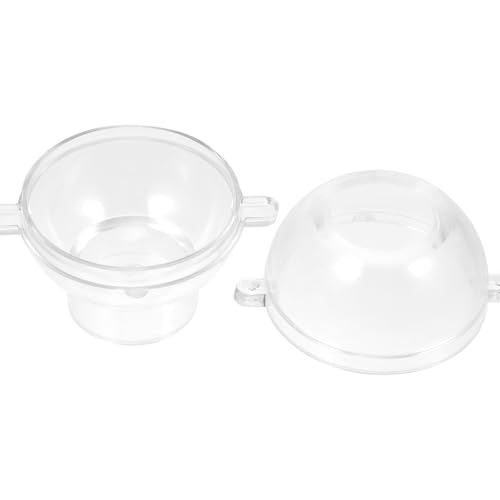 Milisten Plastic Candle Mold Ball Shaped DIY Sphere Candle Mold for Aromatherapy Decorative Making