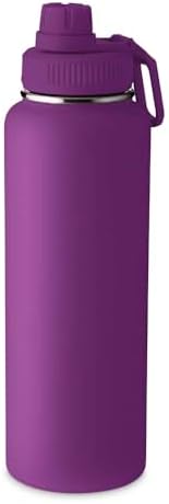 Garrafa Térmica de Água Aço Inox 1,2 Litros, Design Moderno e Par...