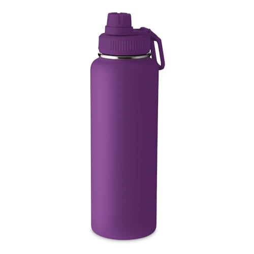 Garrafa Térmica de Água Aço Inox 1,2 Litros, Design Moderno e Par...