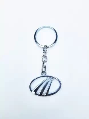 Blue Aura Elegant Stylish Stainless Steel Keychain for car & bike Key Ring Hook for Men and Women