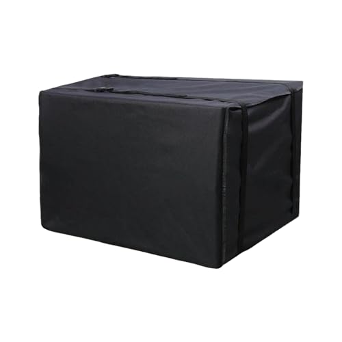 Funda para aire acondicionado al aire libre, tela Oxford 600D, fácil instalación, con 2 cordones de sujeción, impermeable, color negro (54 x 36 x 36 cm, 21 x 14 x 14 pulgadas)