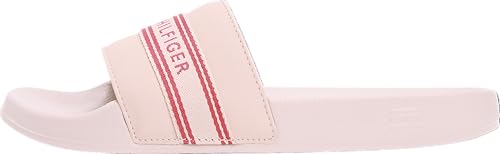 Tommy Hilfiger TH Webbing Pool Slide Fw0fw09359, Chanclas Mujer, Pink (Foggy Pink), 39 EU