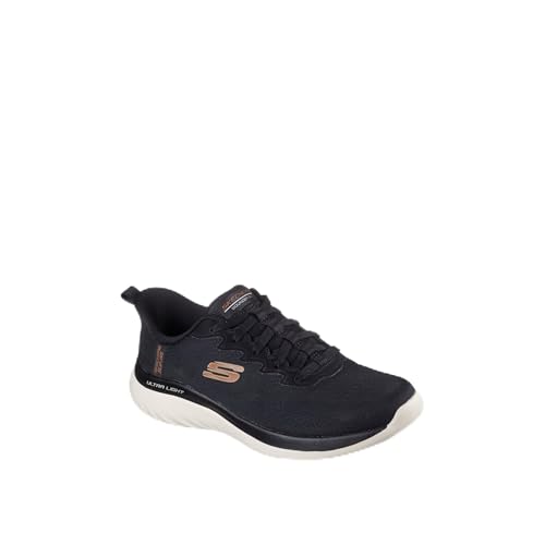 Skechers Mens 167783268 BOUNDER Lace-Up Running Shoes - 233030-BLK Black 42 EU
