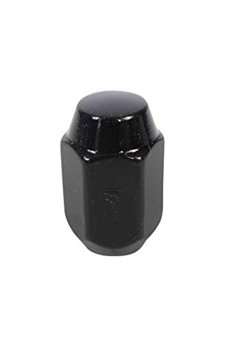 Image of MASSFX 16-Pack Durable Black 21mm Hex Lug Nuts, 35mm Length, & 1 /2-20 Thread - Heavy Duty Replacement Lug Nuts for Golf Cart Wheels, Fits Most EZGO, Club Car & Yamaha Golf Cart Wheels